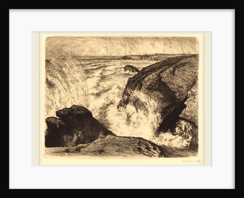 Spring Tide, Rocks of Zion, 1907 by Auguste Lepère