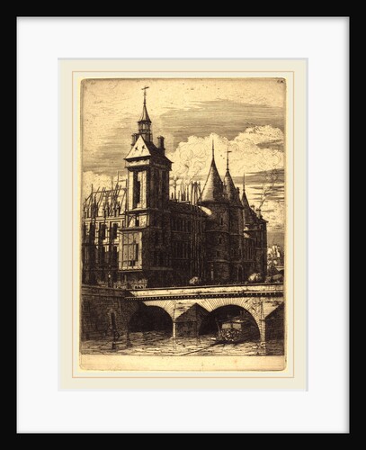 La Tour de l'Horloge, Paris, 1852 by Charles Meryon
