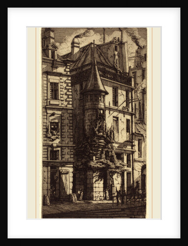 Tourelle de la Rue de la Tixéranderie, Paris, 1852 by Charles Meryon