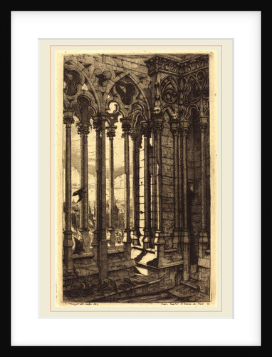 La galerie Notre-Dame, Paris, 1853 by Charles Meryon
