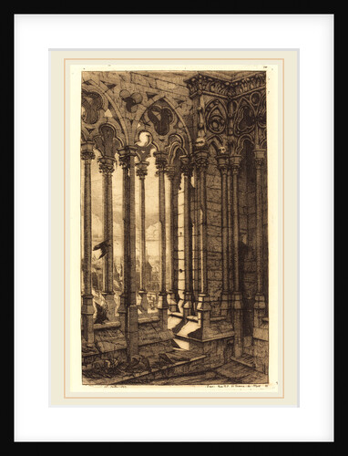 La galerie Notre-Dame, Paris, 1853 by Charles Meryon