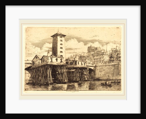 La Pompe Notre-Dame, Paris, 1852 by Charles Meryon