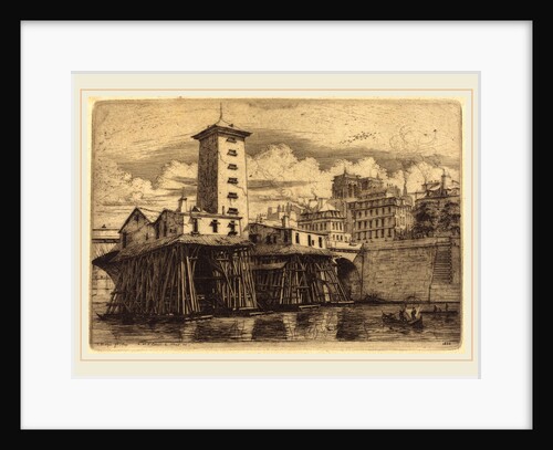 La Pompe Notre-Dame, Paris, 1852 by Charles Meryon
