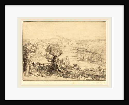 Remembrance of a Valley in Bourgogne by Alphonse Legros