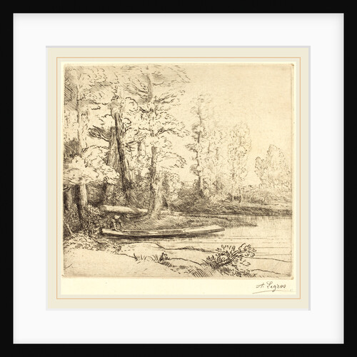 Trees at Water's Edge by Alphonse Legros