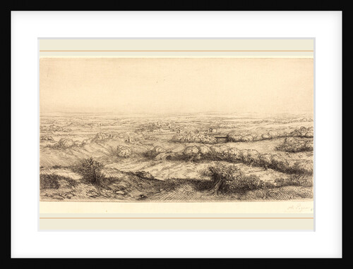 Valley in Bourgogne by Alphonse Legros