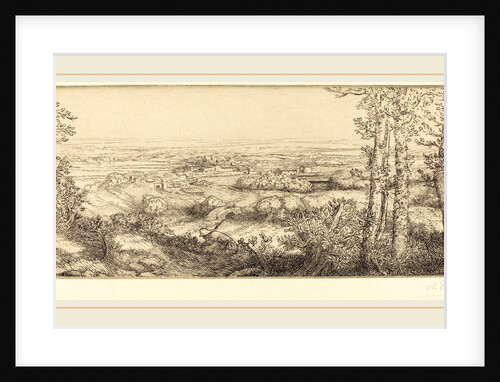 Valley in Bourgogne by Alphonse Legros
