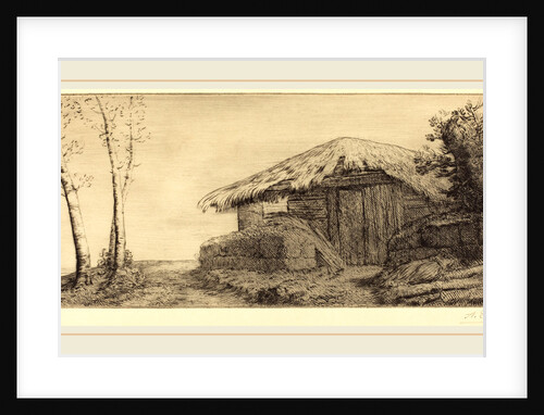 Shepherd's Hut on a Hillside by Alphonse Legros