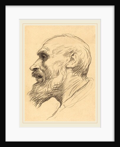 Head of an Old Man by Alphonse Legros