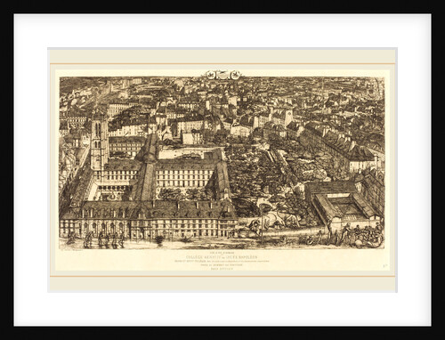 Collège Henri IV, Paris, ou Lycée Napoléon by Charles Meryon