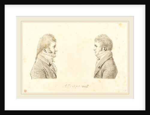 duc de Montpensier, Self-Portrait and the Artist's Brother, 1805 by Antoine Marie Philippe Louis d' Orléans