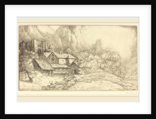 Farm at the Monastery by Alphonse Legros