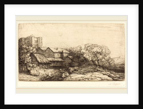 Farm at the Monastery by Alphonse Legros