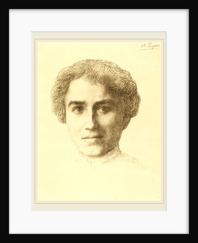 Mlle. Simpson, French,Lithograph by Alphonse Legros