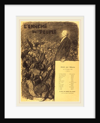 L'Ennemi du peuple, 1899 by Théophile Alexandre Steinlen