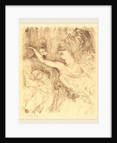 Guy and Mealy in Paris qui marche, 1898 by Henri de Toulouse-Lautrec