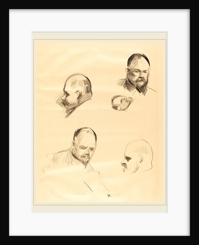 Four Sketches of Ambroise Vollard, c. 1910 by Jean-Louis Forain