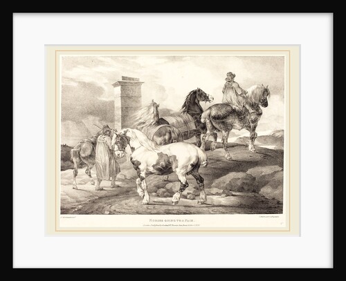 Horses Going to a Fair, 1821 by Anonymous
