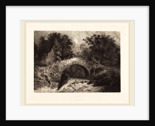 A Bridge in Auvergne, 1834 by Paul Huet