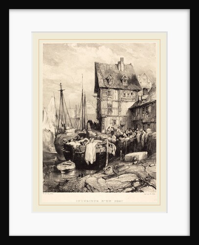 Intérieur d'un port, 1833 by Eugène Isabey