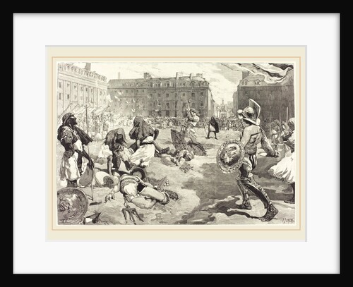 Les Fêtes de Rennes. La grande Cavalcade Romaine by Daniel Vierge