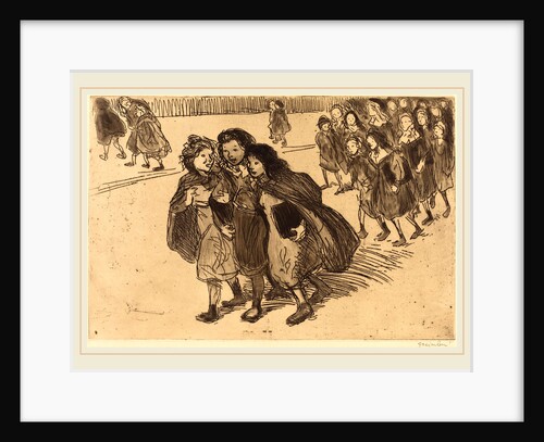 Girls Coming from School by Théophile Alexandre Steinlen