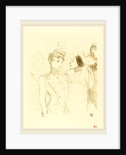 Lender and Lavalliere, 1895 by Henri de Toulouse-Lautrec