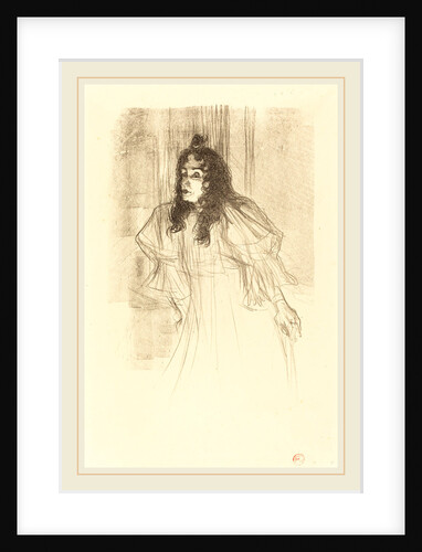 Miss May Belfort Bare-Headed, 1895 by Henri de Toulouse-Lautrec