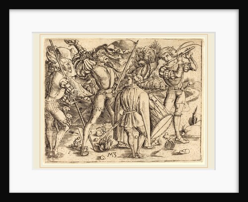Four Soldiers, c. 1500 by Master MZ