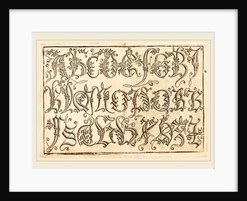 Ornamental Alphabet by Anonymous