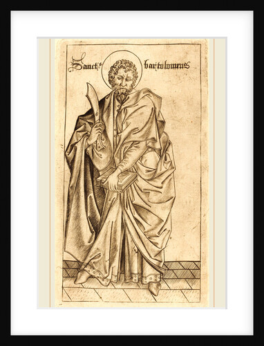 Saint Bartholomew by Israhel van Meckenem