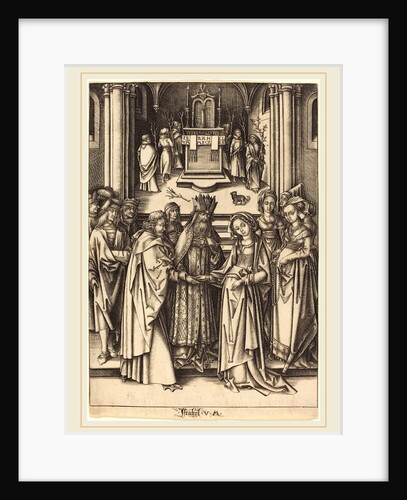 The Marriage of the Virgin by Israhel van Meckenem
