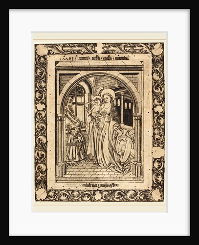 The Madonna and Child with the Abbot Ludwig von Churchwalden, 1477 by Wolfgang The Goldsmith