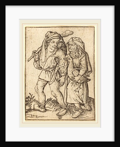 Farmer and Wife with Goose, c. 1490 by Wenzel von Olmutz