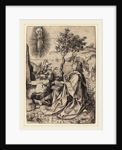 Saint John on Patmos by Martin Schongauer
