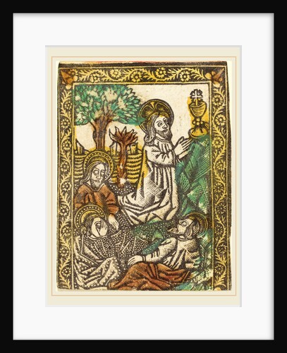 Christ on the Mount of Olives by Workshop of Master of the Borders with the Four Fathers of the Church