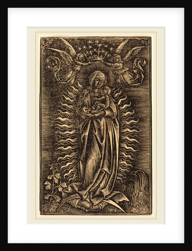 The Virgin Crowned by Two Angels, c. 1500 by Anonymous