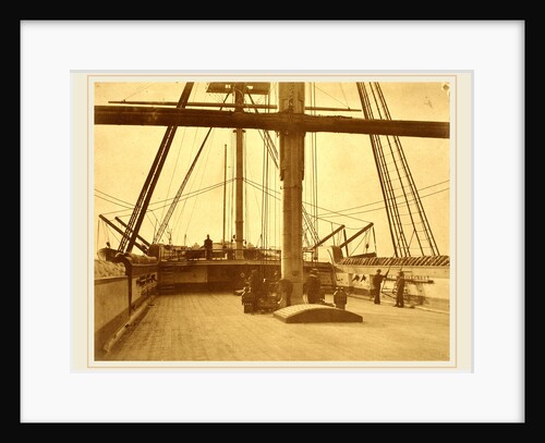 Quarterdeck of H.M.S. Impregnable by Linnaeus Tripe