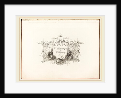 Radirungen, complete set of title page and 25 etchings by Caspar Johann Nepomuk Scheuren