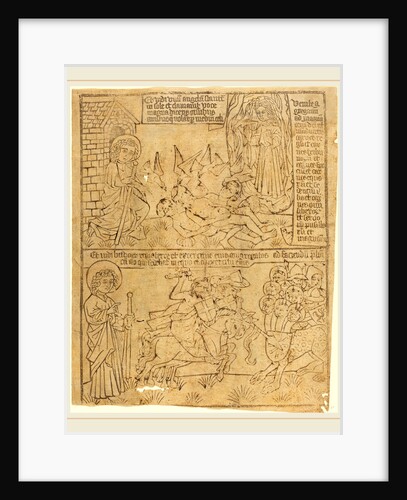 Apocalypse of John, Leaf 10, c. 1465 by Anonymous