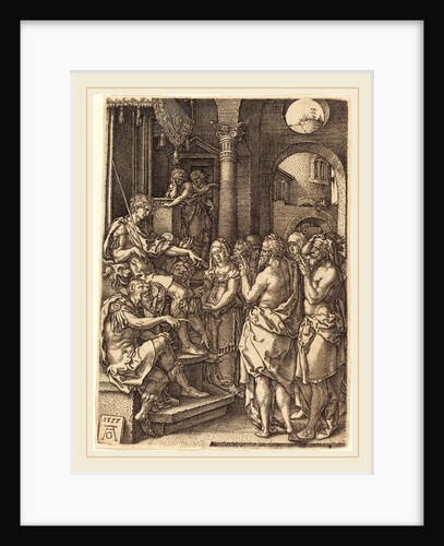 The Two Elders Before the Judge, 1555 by Heinrich Aldegrever