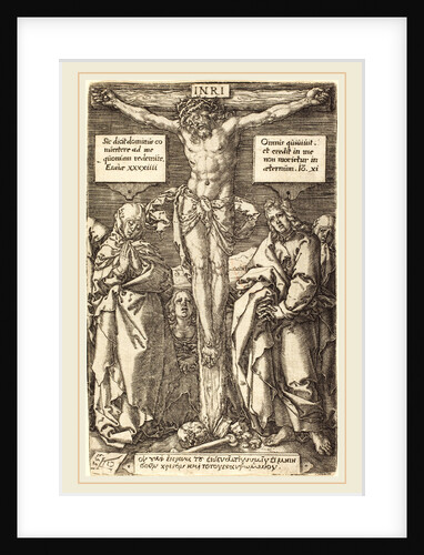 Christ on the Cross, 1553 by Heinrich Aldegrever