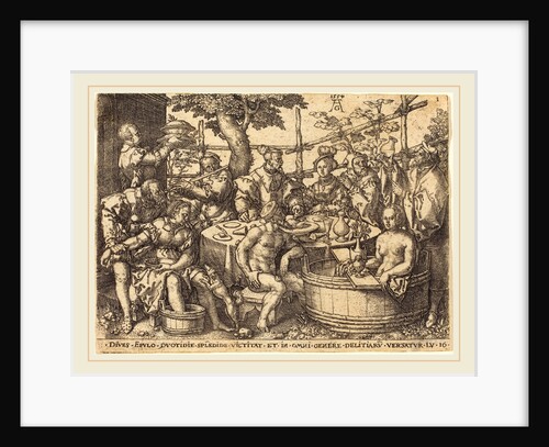 The Rich Man at the Table, 1554 by Heinrich Aldegrever