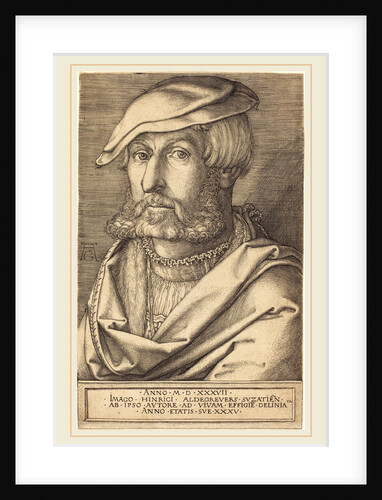 Self-Portrait, 1537, by Heinrich Aldegrever