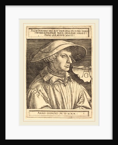 Self-Portrait, 1530, by Heinrich Aldegrever