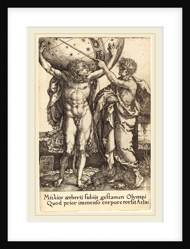 Hercules and Atlas, 1550, by Heinrich Aldegrever