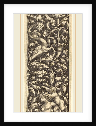 Ornament with a Child on the Back of a Sphinx, 1535 by Heinrich Aldegrever