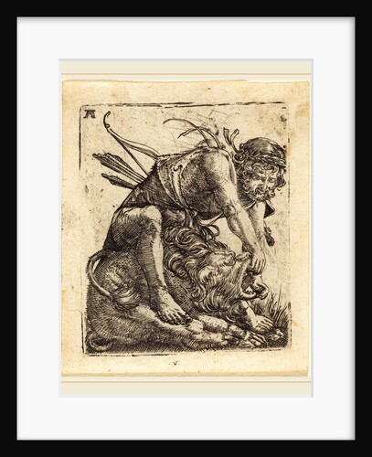 Hercules Overcoming the Nemean Lion by Albrecht Altdorfer