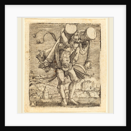 Hercules Bearing the Column of Gades by Albrecht Altdorfer