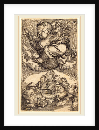 Genius on a Globe Floating in the Air, 1520 by Barthel Beham